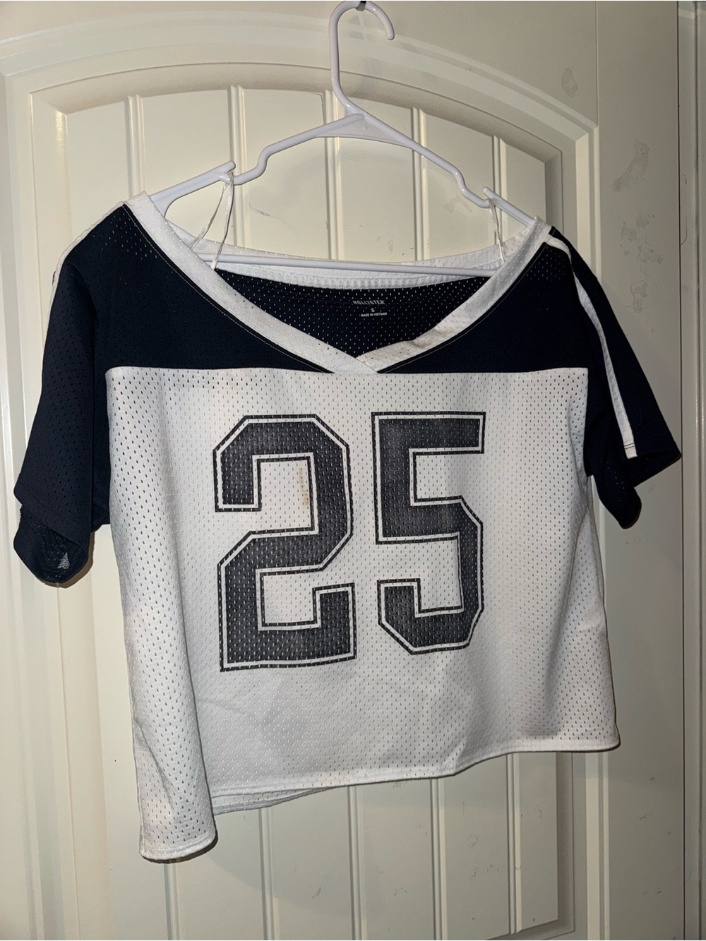 Holister Oversized Off the Shoulder Women’s Mesh Jersey Crop Top